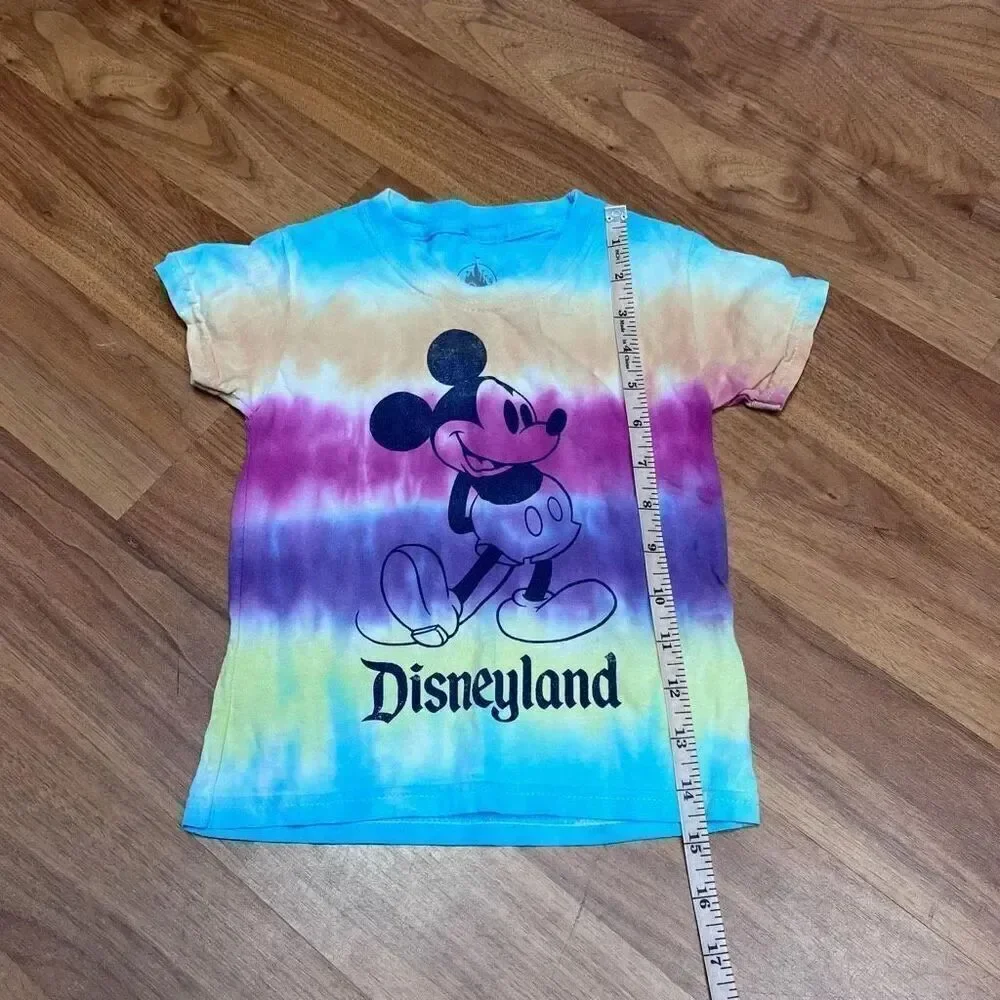 Walt Disney Disneyland Kids Mickey Mouse Tie-Dye T-Shirt Blue Multi Size 2T